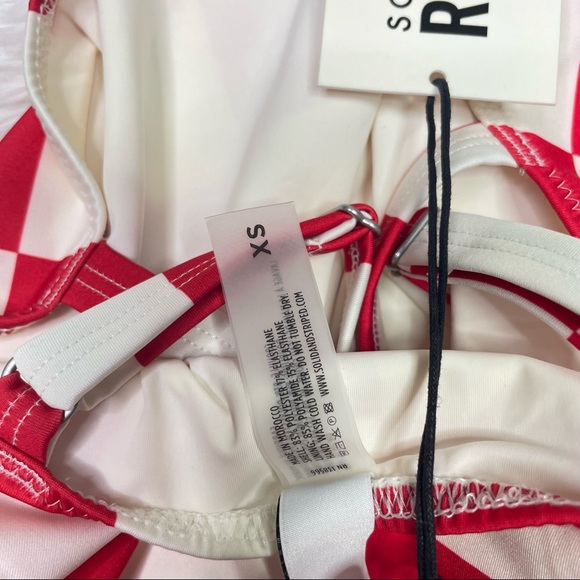 New Solid & Striped x Re/Done The Malibu Checkered Swimsuit Size XS - Picture 5 of 5